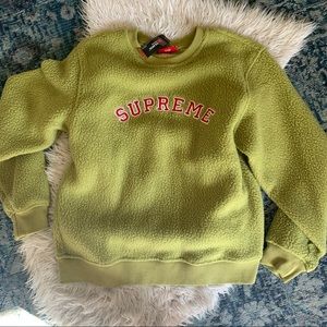 Supreme Polartec deep pile crewneck